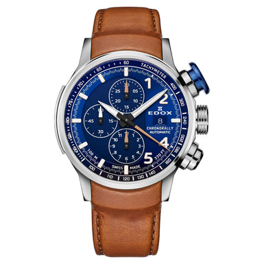 Edox Chronorally Men's Automatic Watch - 01129TBUCBRBUBR