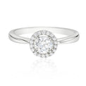 Rand 18ct White Gold Round Brilliant Cut with 0.60 CARAT tw of Diamonds Ring