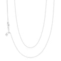 9ct White Gold 45-50cm Adjustable Box Chain