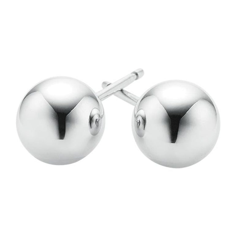 9ct White Gold 7mm Ball Studs