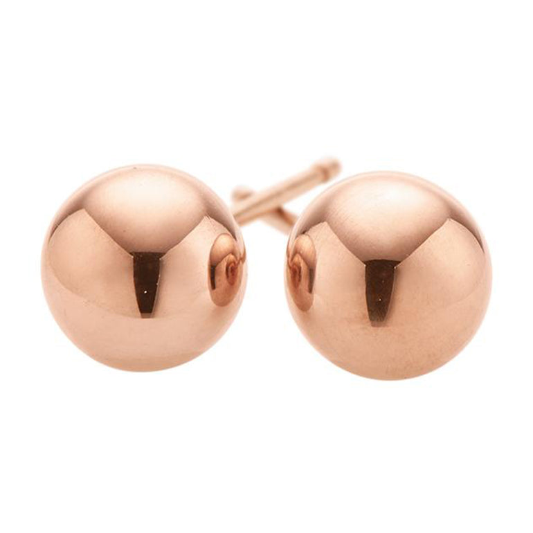 9ct Rose Gold 7mm Ball Studs