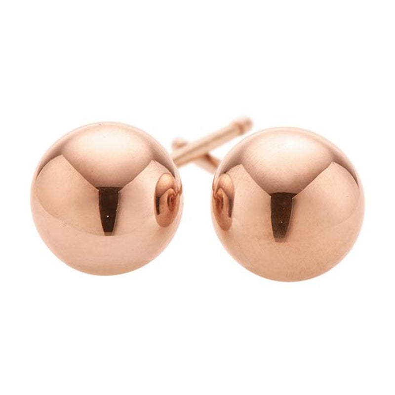 9ct Rose Gold 7mm Ball Studs