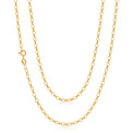 9ct Yellow Gold 60cm Oval Belcher Chain