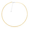 9ct Yellow & White Gold 45-50cm Adjustable Omega Chain