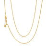 9ct Yellow Gold 45-50cm Adjustable Wheat Chain