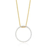 9ct Yellow Gold Round Brilliant Cut with 1/2 CARAT tw of Diamond Pendant