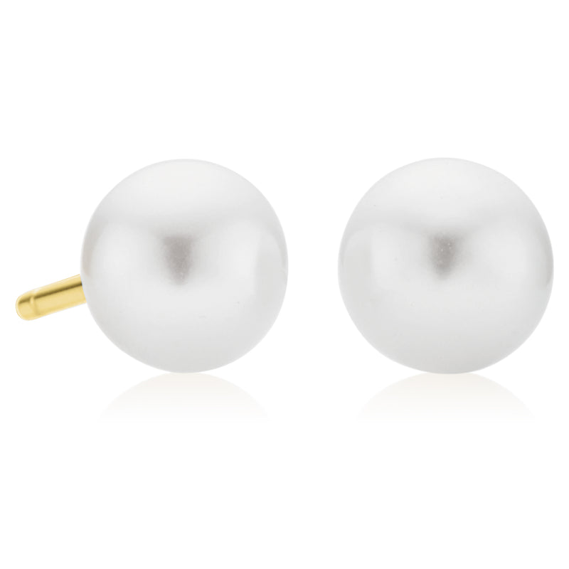 9ct Yellow Gold 5.5-6mm Cultured Freshwater Pearl Earrings