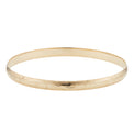 9ct Yellow Gold 68x6mm Solid Engraved Bangle