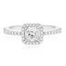 18ct White Gold Round Brilliant Cut with 3/4 CARAT tw of Diamonds Ring