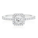 Rand 18ct White Gold Round Brilliant Cut with 3/4 CARAT tw of Diamonds Ring