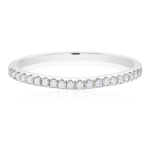 Platinum Round Brilliant Cut 0.12 Carat tw Diamond Ring