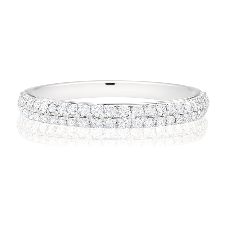 Vera Wang Love 18ct White Gold Round Brilliant Cut with 0.38 Carat tw of Diamonds Ring