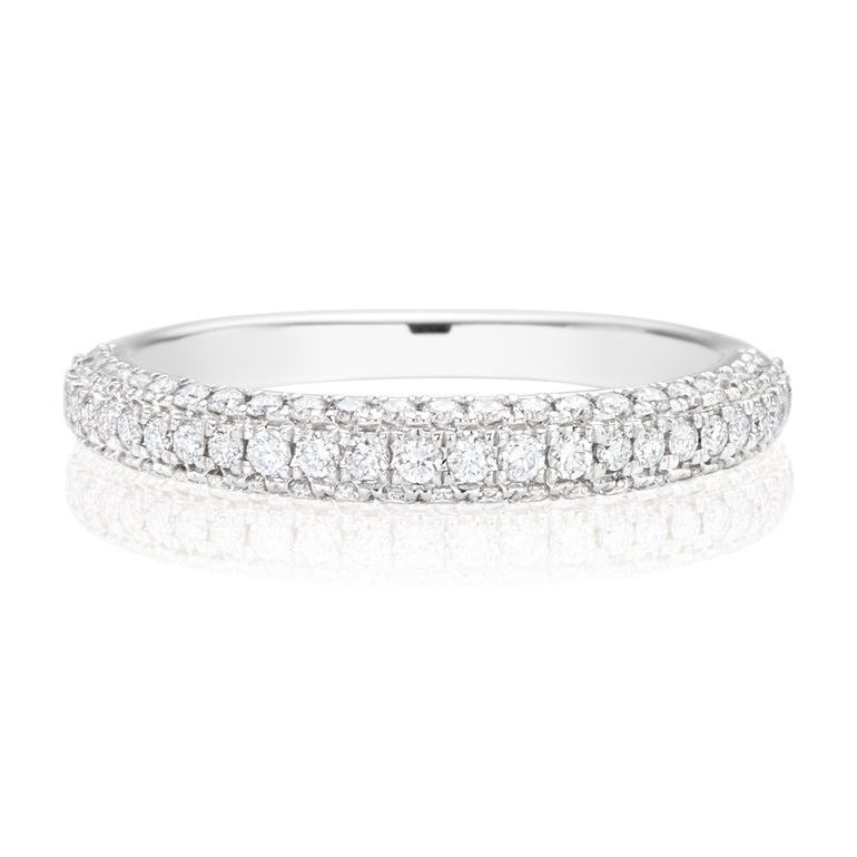Vera Wang Love 18ct White Gold Round Brilliant Cut with 1/2 Carat tw of Diamonds Ring