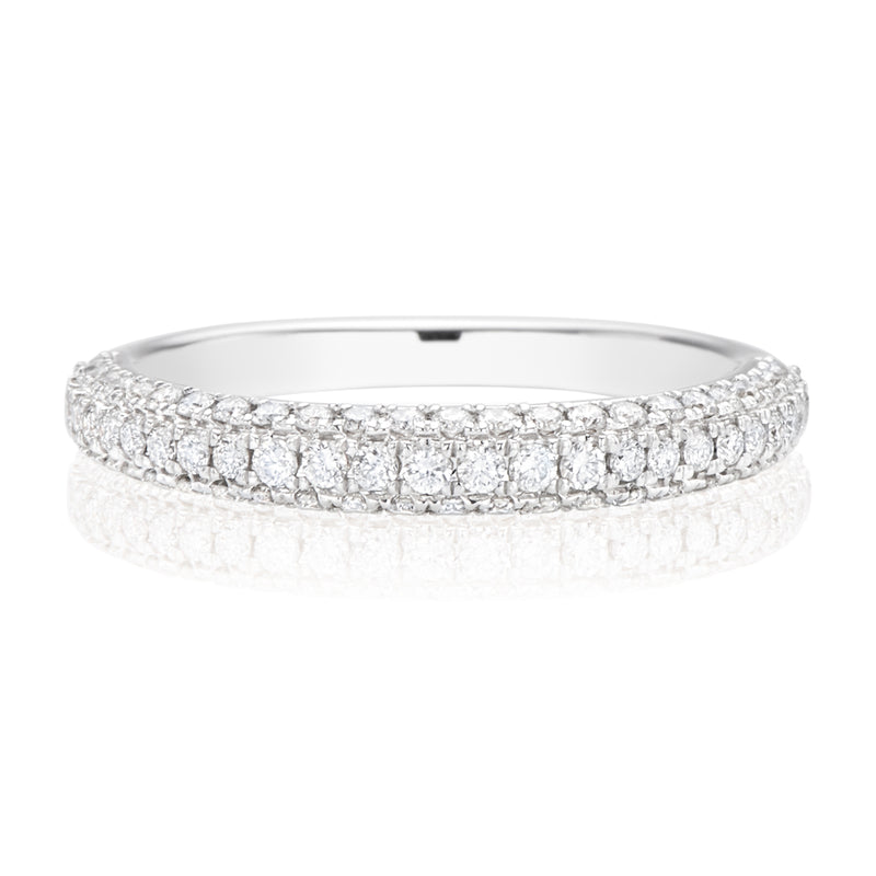 Vera Wang Love 18ct White Gold Round Brilliant Cut with 1/2 Carat tw of Diamonds Ring