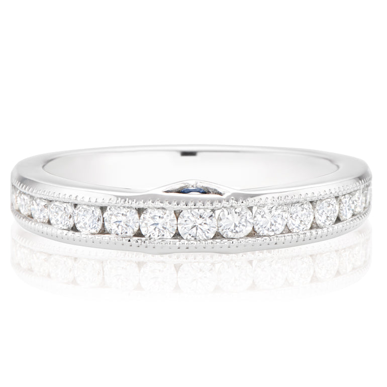 Vera Wang Love 18ct White Gold Round Brilliant Cut with 1/2 Carat tw of Diamonds Ring