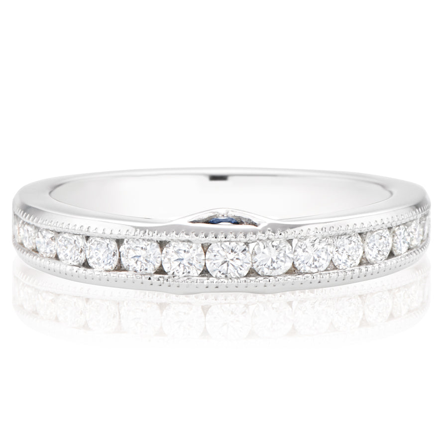 Vera Wang Love 18ct White Gold Round Brilliant Cut with 1/2 Carat tw of Diamonds Ring