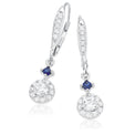 Vera Wang Love 18ct White Gold Round Brilliant Cut with 1/2 CARAT tw of Diamonds Earrings