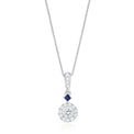 Vera Wang Love 18ct White Gold Round Cut with 0.40 CARAT tw of Diamonds Necklace