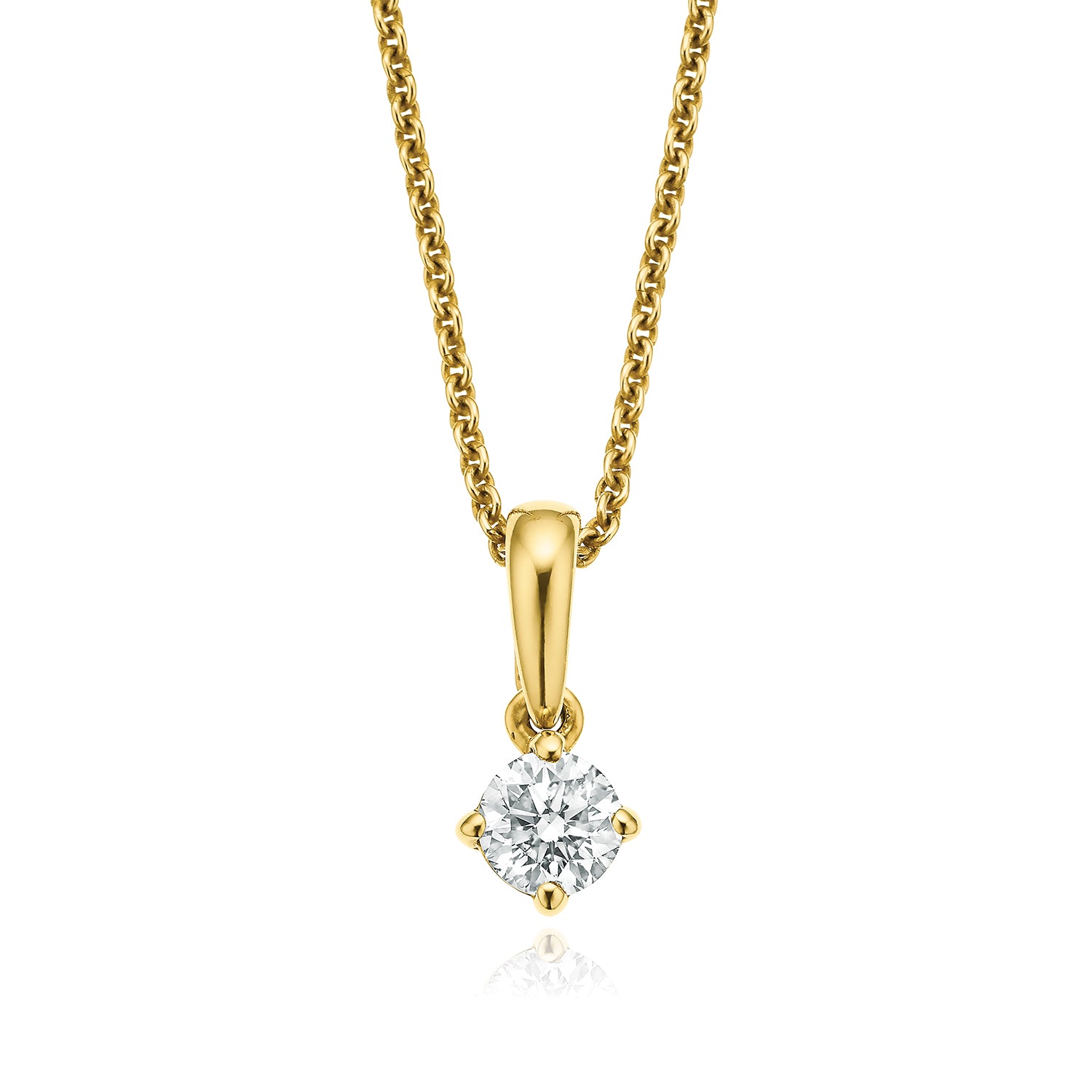 Diamond Heart Solitaire Necklace | EF Collection — EF Collection®