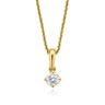 Promise 18ct Yellow Gold Round Brilliant Cut with 1/3 CARAT of Diamond Pendant