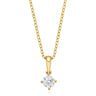 Promise 18ct Yellow Gold Round Brilliant Cut with 1/2 Carat of Diamond Pendant