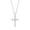 9ct White Gold Round Brilliant Cut with 0.10 CARAT tw of Diamond Pendant