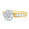 18ct Two Tone Gold Round Brilliant Cut with 1 CARAT tw of Diamonds Ring
