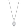 9ct White Gold Round Brilliant Cut with 1/2 CARAT tw of Diamond Pendant