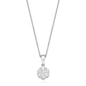 9ct White Gold Round Brilliant Cut with 1/2 CARAT tw of Diamond Pendant