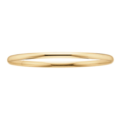 9ct Yellow Gold 65x4mm Solid Bangle