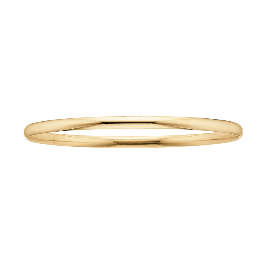 9ct Yellow Gold 63x3mm Solid Bangle