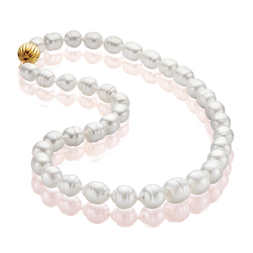 Perla By Autore 9ct Yellow Gold 9-11mm South Sea Pearl Strand Necklace ...