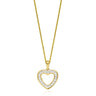 9ct Yellow Gold Round Brilliant Cut with 0.10 CARAT tw of Diamonds Pendant