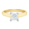 Promise 18ct Yellow & White Gold Princess Cut 1.00 Carat Certified Diamond Ring