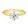 Promise 18ct Two Tone Gold Round Brilliant Cut with 1 CARAT of Diamonds Ring