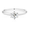 Promise 18ct White Gold Round Brilliant Cut with 1/2 CARAT of Diamonds Ring