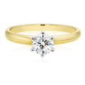 Promise 18ct Two Tone Gold Round Brilliant Cut with 0.70 CARAT of Diamonds Ring