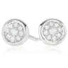 9ct White Gold Round Brilliant Cut with 0.12 CARAT tw of Diamonds Earrings