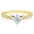 Forevermark 18ct Two Tone Gold Round Cut with 0.62 Carat tw of Diamonds Ring