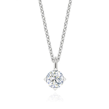 Forevermark 18ct White Gold Round Cut with 1/3 CARAT tw of Diamond Pendant