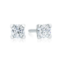 Forevermark 18ct White Gold Round Cut with 1/3 Carat tw of Diamonds Earrings