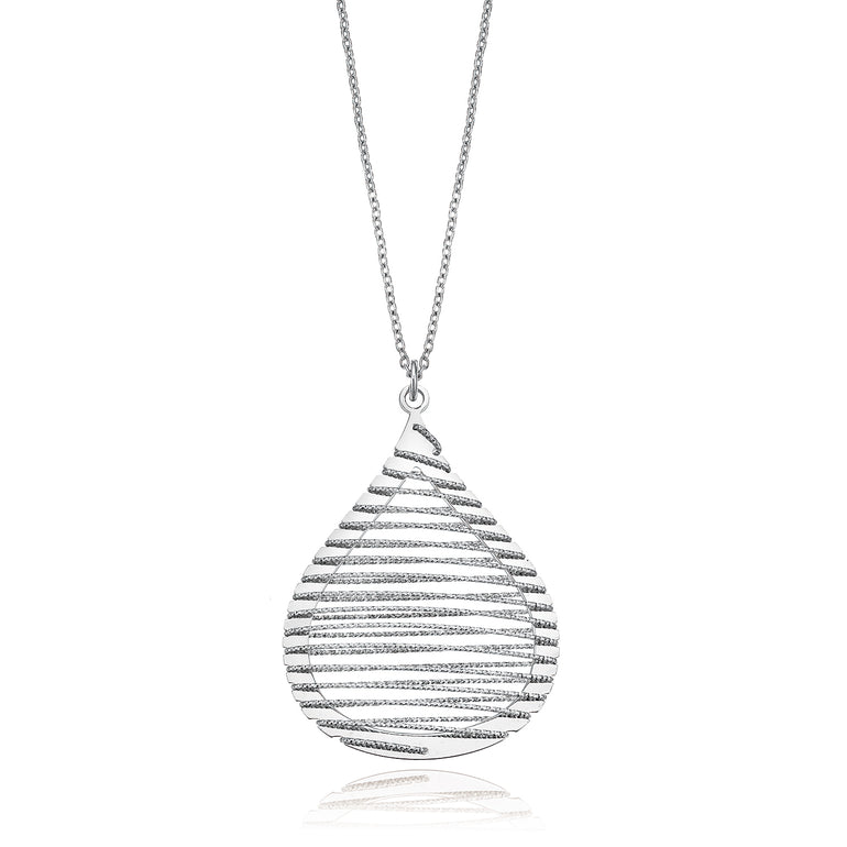 Sterling Silver Tear Drop Pendant