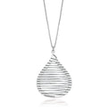 Sterling Silver Tear Drop Pendant