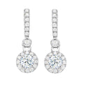 Forevermark 18ct White Gold Round Cut with 0.65 CARAT tw of Diamonds Earrings