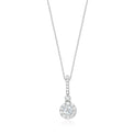Forevermark 18ct White Gold Round Cut with 1/2 CARAT tw of Diamond Pendant