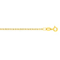 9ct Yellow Gold 45cm Diamond Cut Long Curb Chain