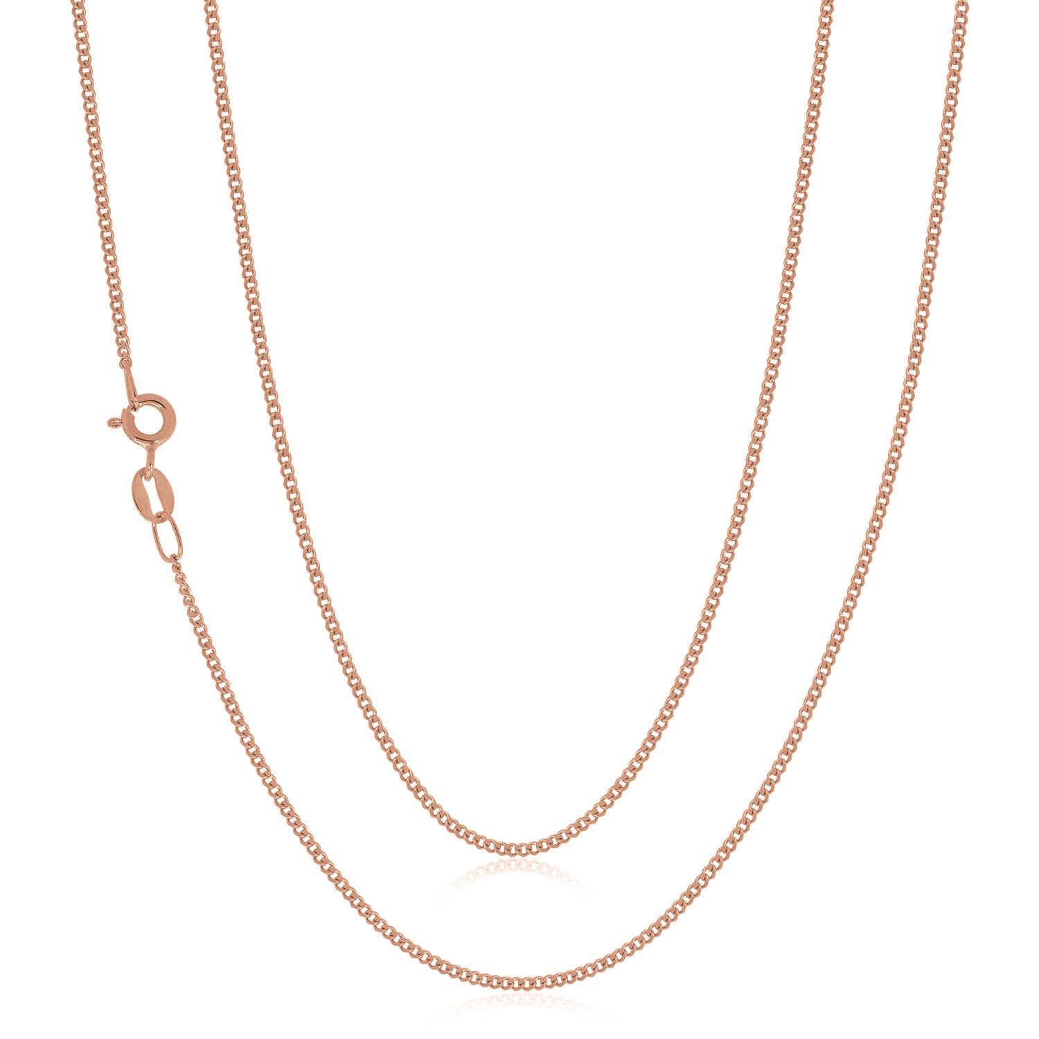 Diamond Necklace 0.07ctw in 9ct Rose Gold | Bail & Stone