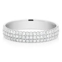 18ct White Gold Round Brilliant Cut with 1/2 Carat tw of Diamonds Ring