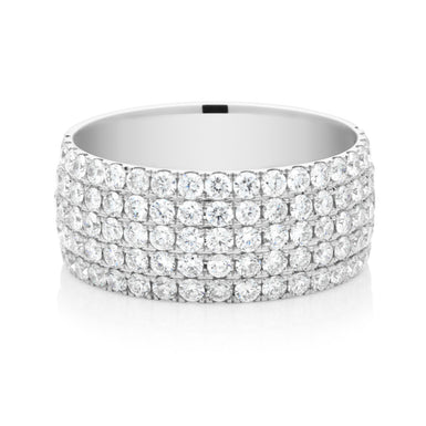 18ct White Gold Round Brilliant Cut with 2 CARAT tw of Diamonds Ring