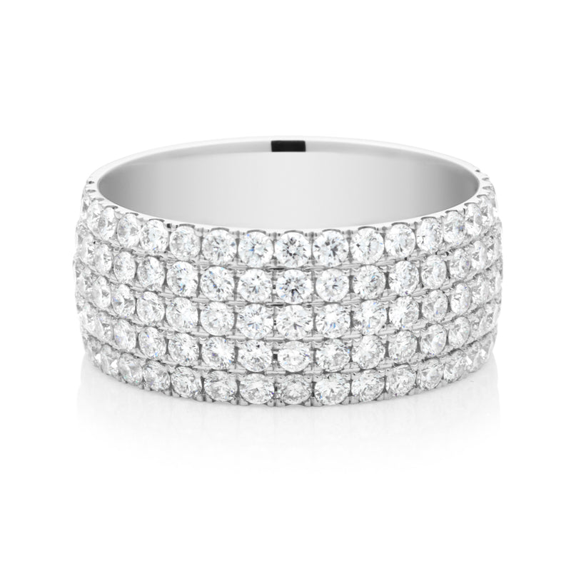 18ct White Gold Round Brilliant Cut with 2 CARAT tw of Diamonds Ring
